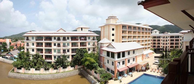 Cтильные апартаменты с 1 спальней и с видом на бассейн в проекте Палм Бриз, на пляже Найхарн