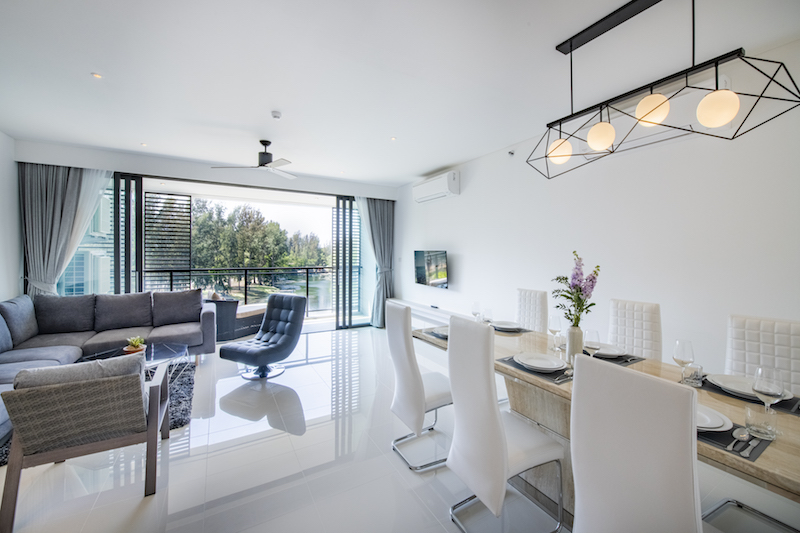 Модные апартаменты с 3 спальнями и с видом на море в проекте Кассия Резиденсис, на пляже Бангтао/Лагуна