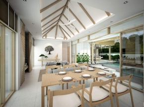 Восхитительная вилла с 3 спальнями и с видом на бассейн в проекте Химмапана Виллас Террасс, на пляже Камала 