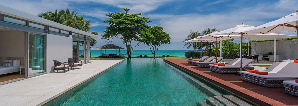 Великолепная вилла премиум класса с 6 спальнями и с видом на море в проекте Сава виллаc, на пляже Натай