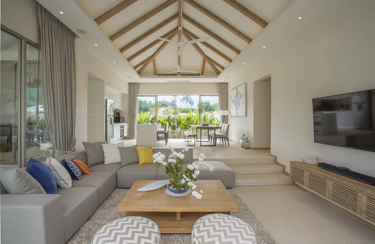 Прекрасная вилла с 3 спальнями и с видом на бассейн в проекте Тричада, на пляже Бангтао/Лагуна