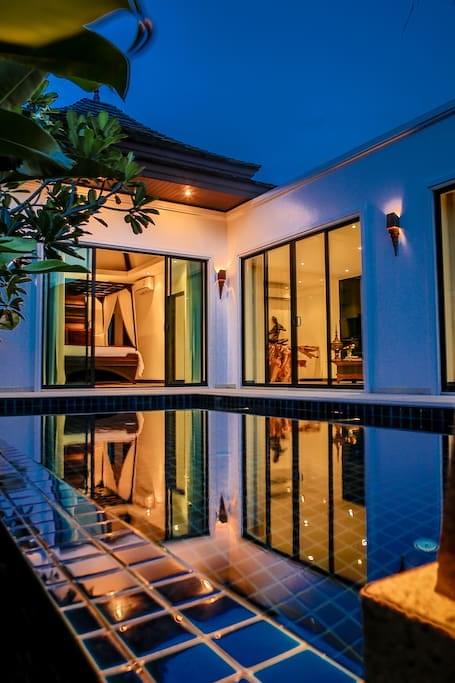 Модная вилла с 1 спальней и с видом на бассейн в проекте Аэлита, на пляже Бангтао/Лагуна