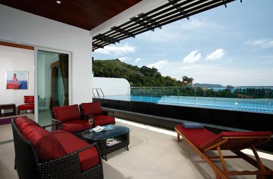 Роскошные апартаменты с 3 спальнями и с видом на море в проекте Камала Фолс, на пляже Камала 