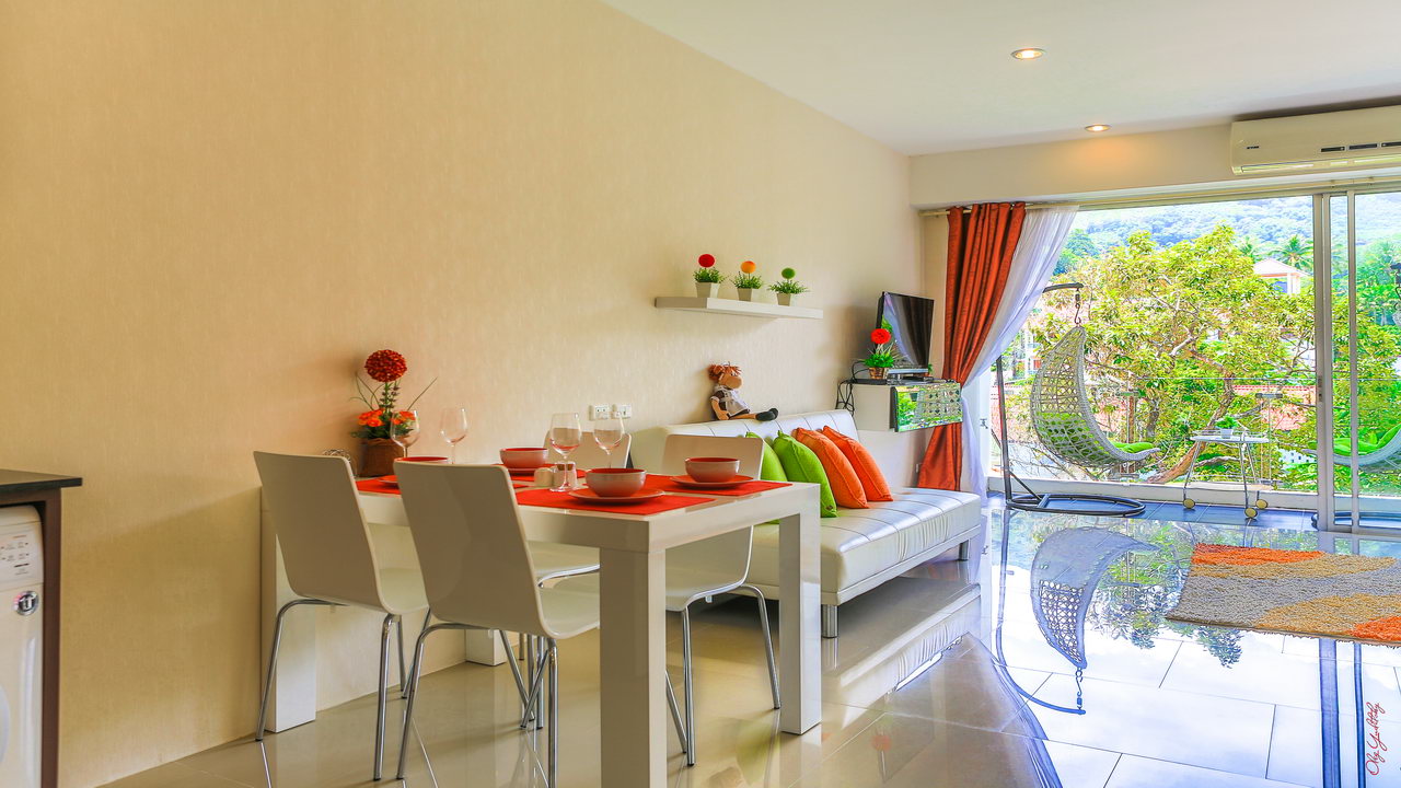 Модные апартаменты с 1 спальней и с видом на бассейн в проекте Карон Чик, на пляже Карон