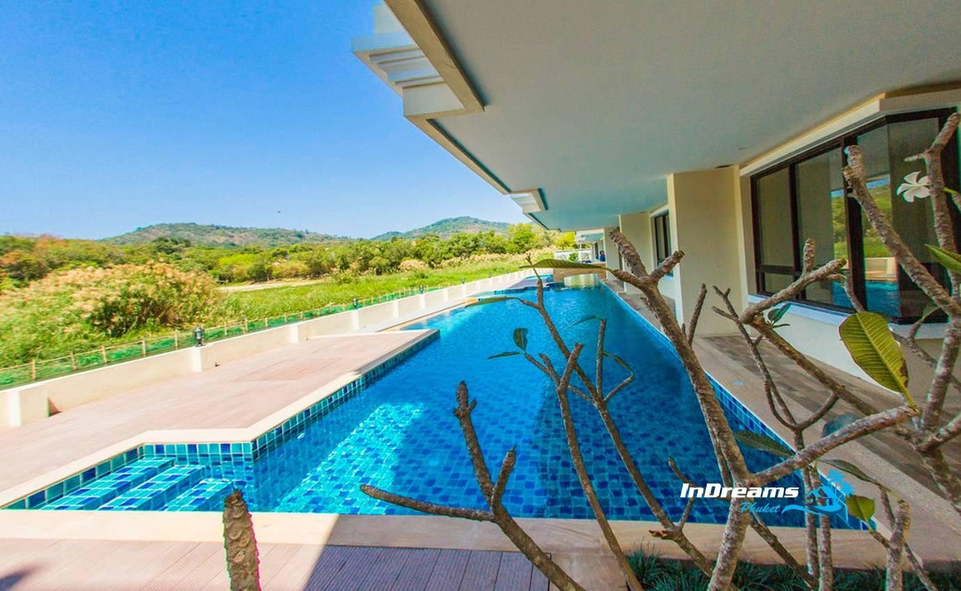 Восхитительные апартаменты с 1 спальней и с видом на горы в проекте Лаго, на пляже Найхарн