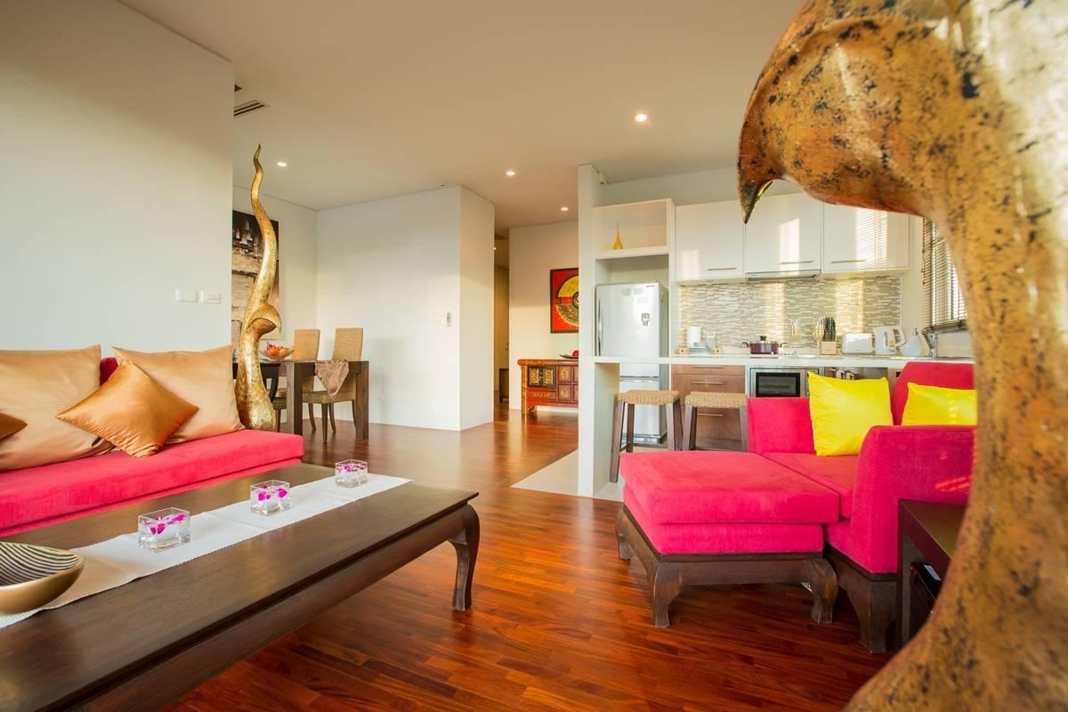 Сказочные апартаменты с 2 спальнями и с видом на море в проекте Ката Гарденс, на пляже Ката