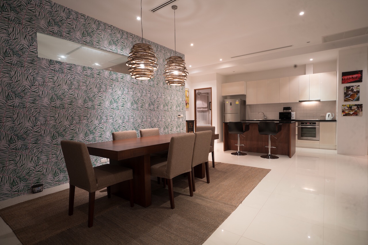 Комфортабельные апартаменты с 3 спальнями и с видом на море в проекте Камала Фолс, на пляже Камала 