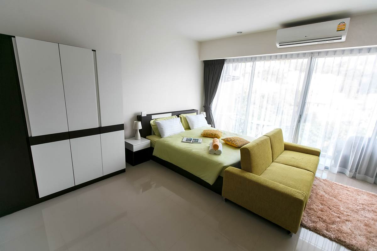 Cтильные апартаменты с 1 спальней и с видом на бассейн в проекте Карон Чик, на пляже Карон