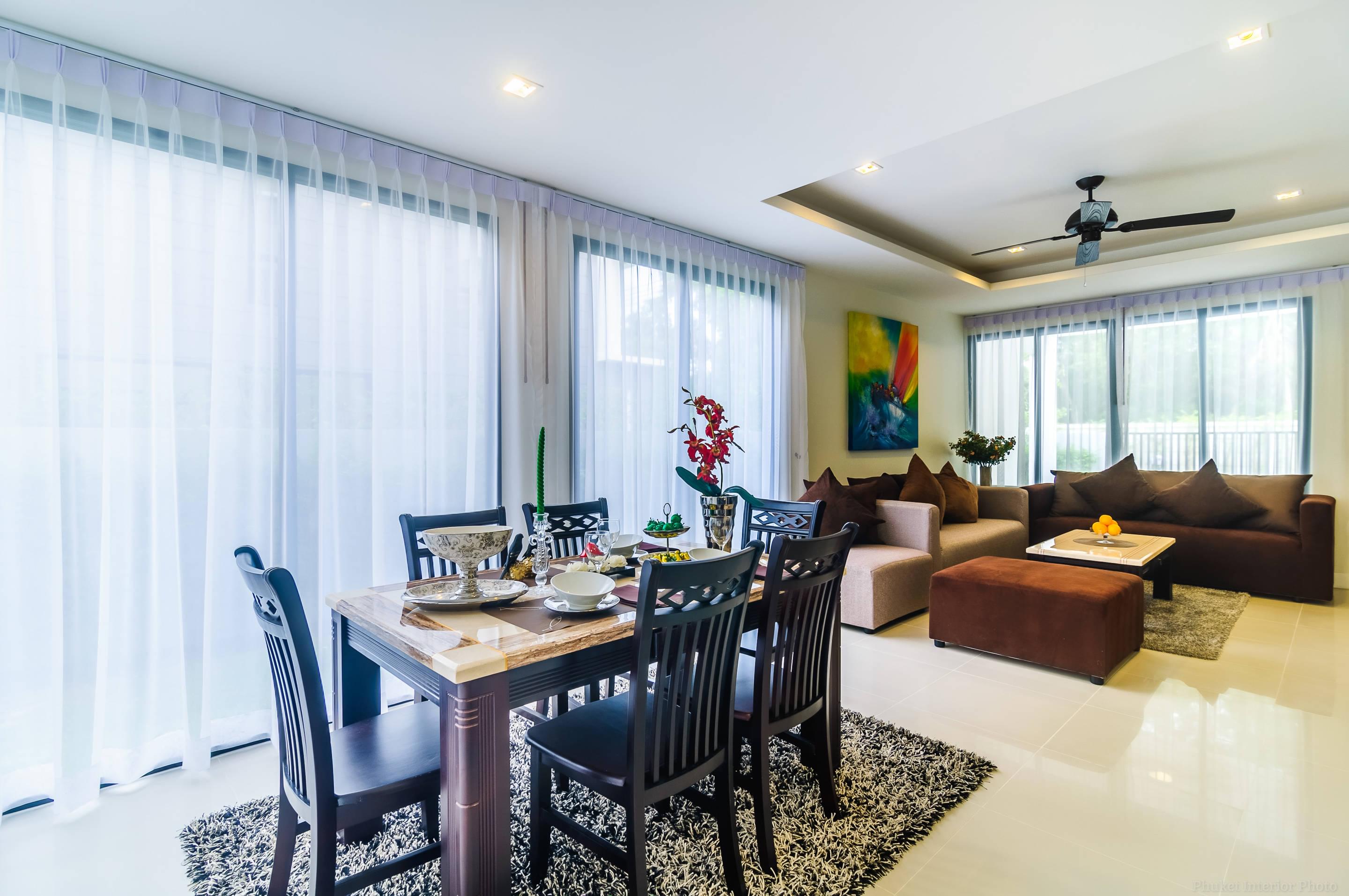 Удобный таунхаус с 3 спальнями и с видом на сад в проекте Лагуна Парк, на пляже Бангтао/Лагуна