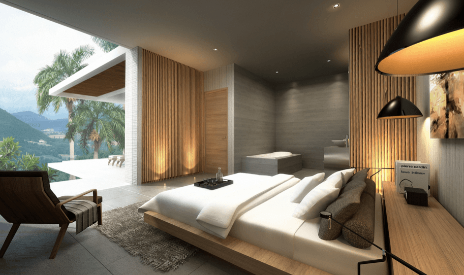 Модная вилла с 4 спальнями и с видом на бассейн в проекте Санпао, на пляже Лаян  (+ Видео обзор)