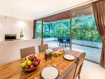 Прекрасные апартаменты с 2 спальнями и с видом на сад в проекте Лотус Гарденс, на пляже Бангтао/Лагуна