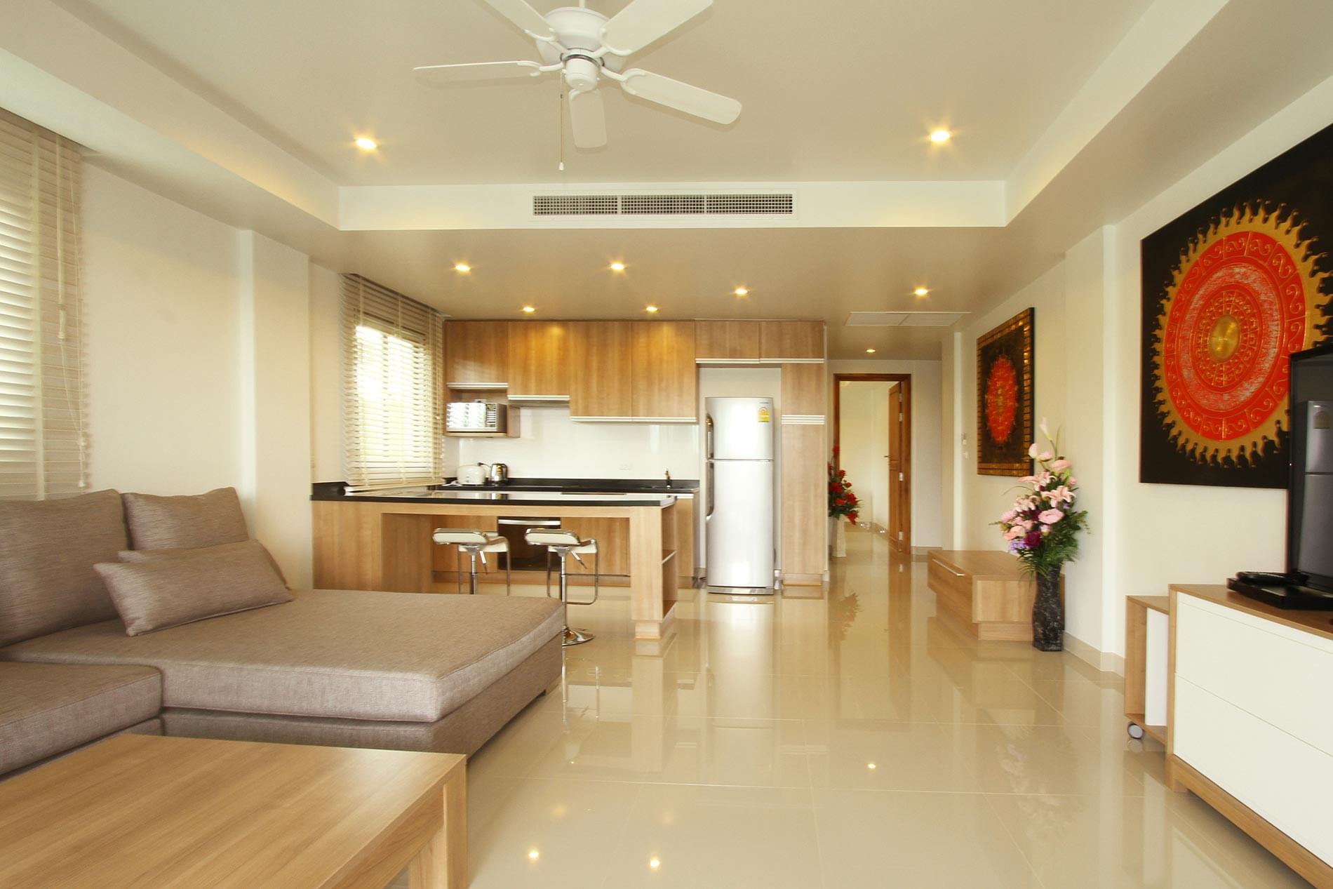 Потрясающие апартаменты с 2 спальнями и с видом на горы в проекте Сурин Сабай 2, на пляже Сурин