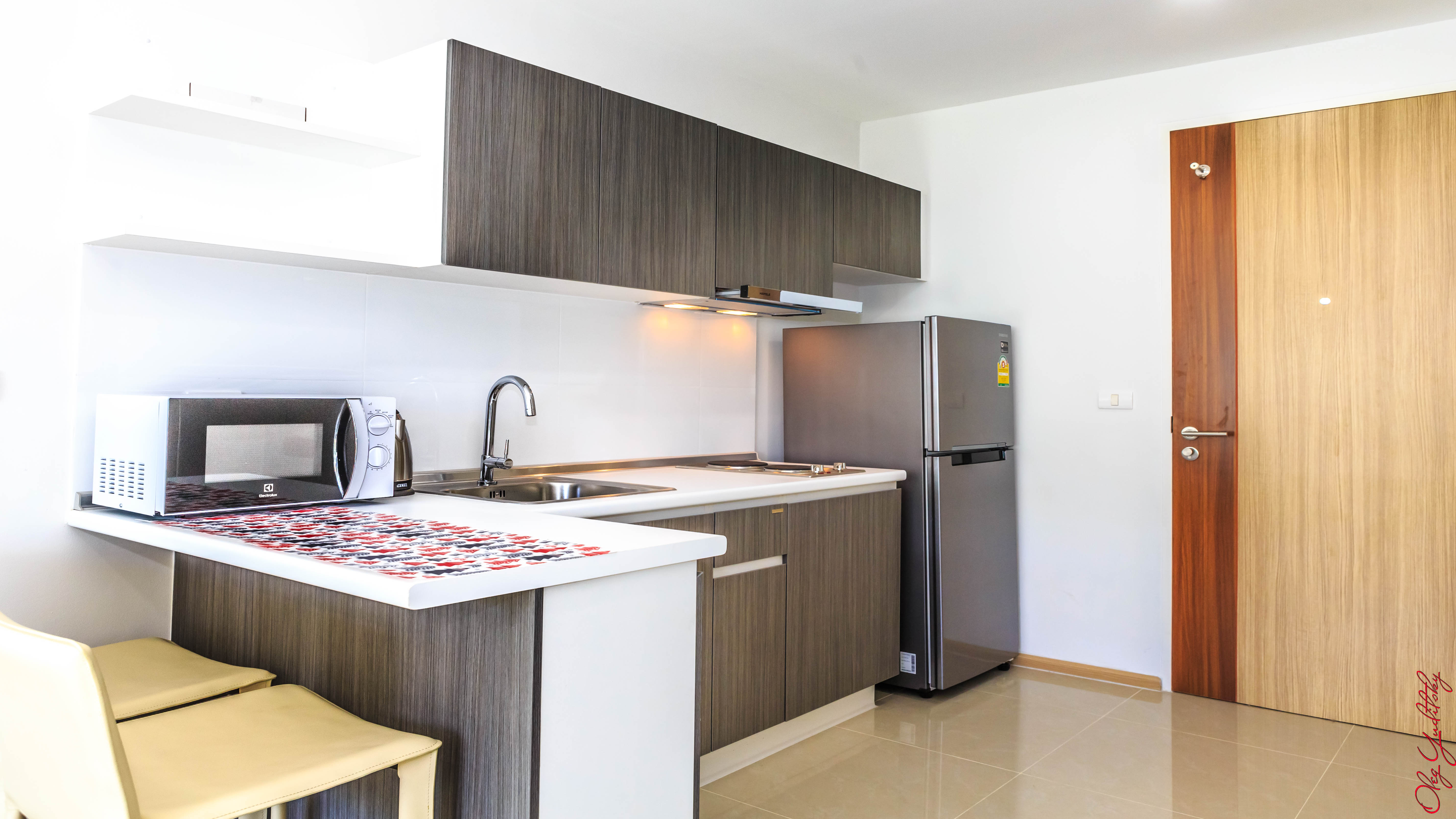 Модные апартаменты с 1 спальней и с видом на город в проекте Ката Озон, на пляже Ката