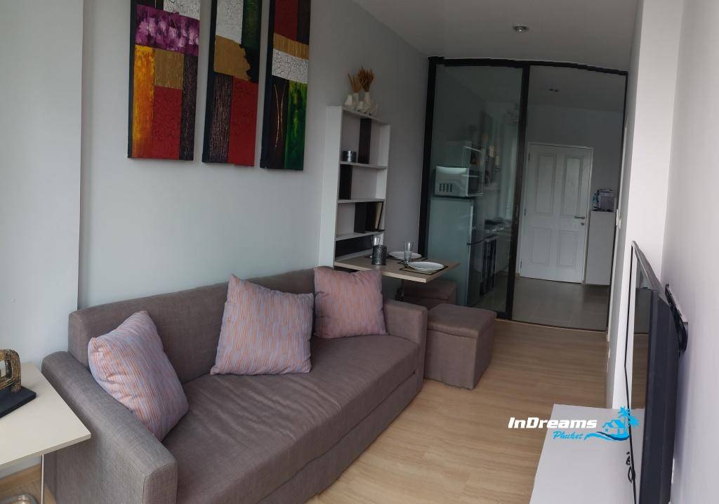 Модные апартаменты с 1 спальней и с видом на город в проекте Зескейп 1 Кондоминиум, на пляже Бангтао/Лагуна