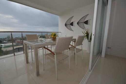 Великолепные апартаменты с 2 спальнями и с видом на море в проекте Сансет Плаза, на пляже Карон