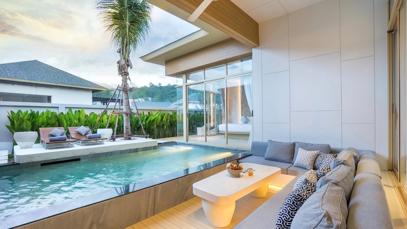 Превосходная вилла с 2 спальнями и с видом на бассейн в проекте Химмапана Виллас Террасс, на пляже Камала 