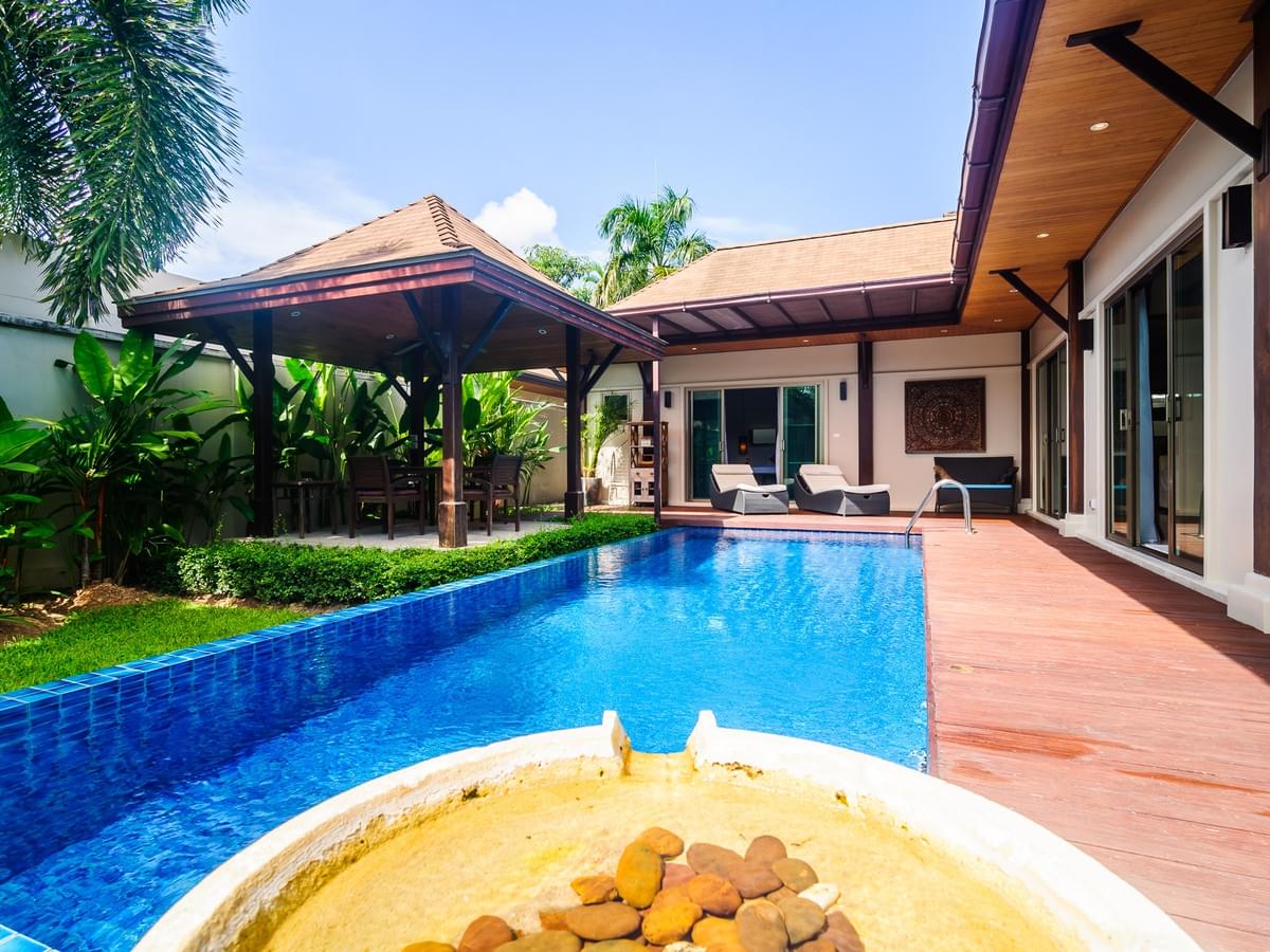 Прекрасная вилла с 3 спальнями и с видом на бассейн в проекте Ниш Виллас, на пляже Найхарн