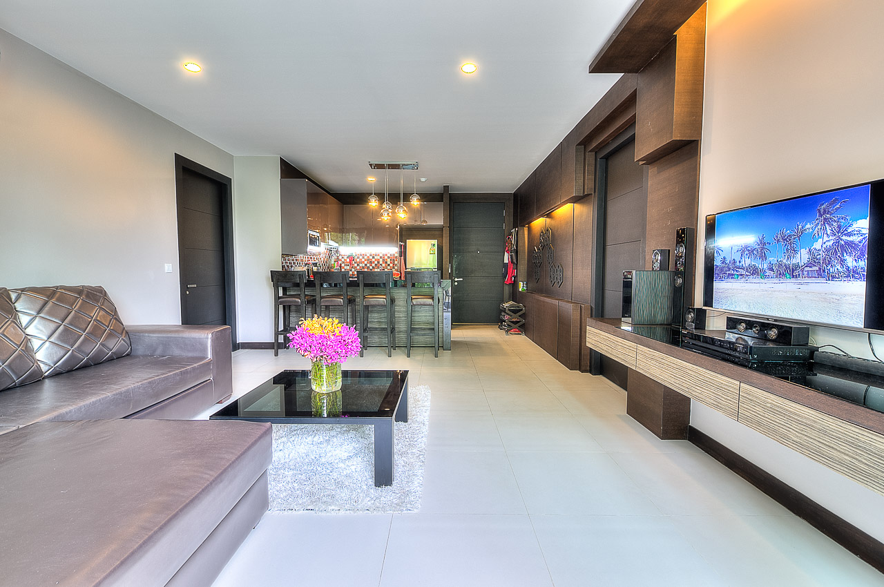 Модные апартаменты с 2 спальнями и с видом на город в проекте Реджент Бангтао, на пляже Бангтао/Лагуна