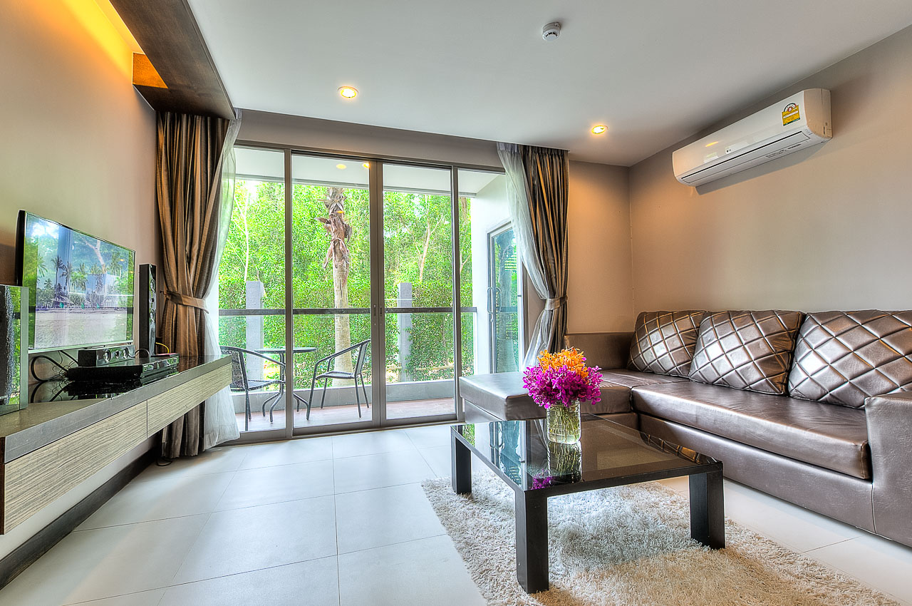 Модные апартаменты с 2 спальнями и с видом на город в проекте Реджент Бангтао, на пляже Бангтао/Лагуна