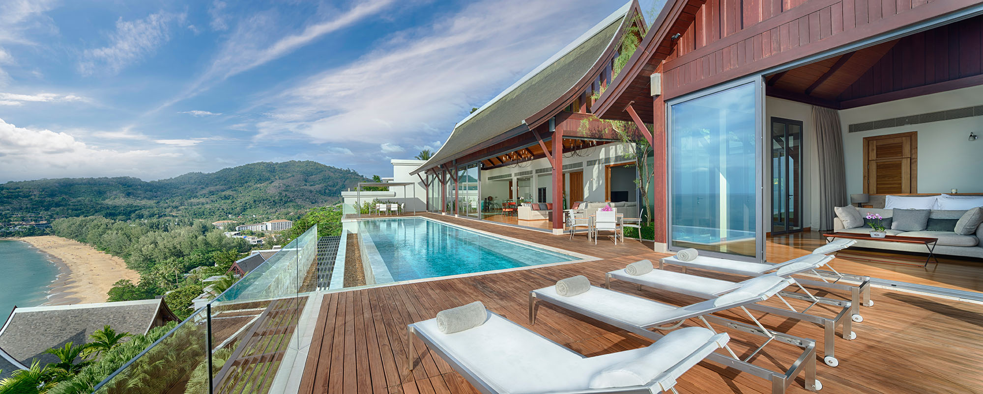 Прекрасная вилла премиум класса с 5 спальнями и с видом на море в проекте Малайвана, на пляже Найтон