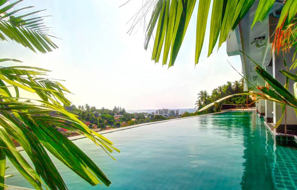 Комфортабельные апартаменты с 1 спальней и с видом на город в проекте Си энд Cкай, на пляже Карон