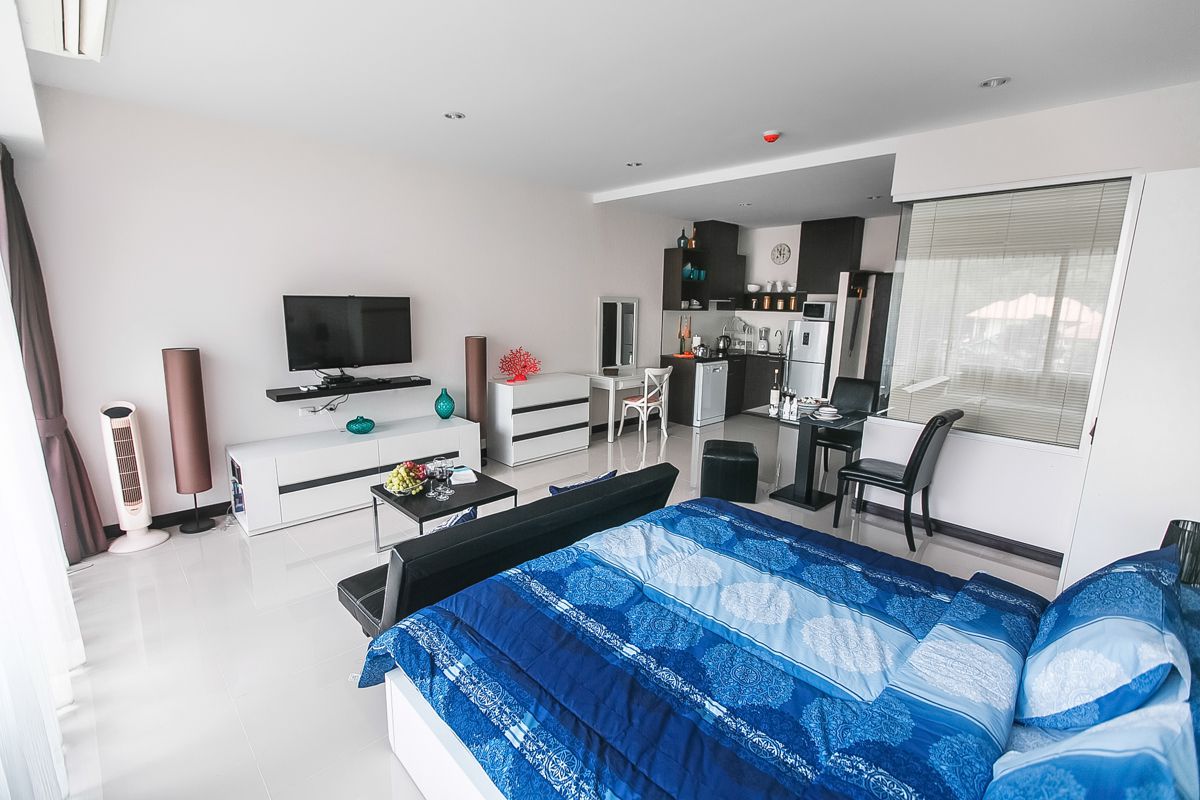 Великолепные апартаменты с 1 спальней и с видом на город в проекте Карон Чик, на пляже Карон