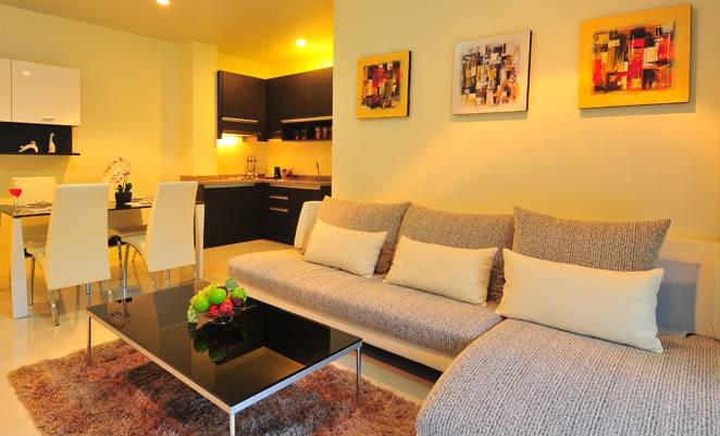 Восхитительные апартаменты с 2 спальнями и с видом на горы в проекте Роял Камала, на пляже Камала 