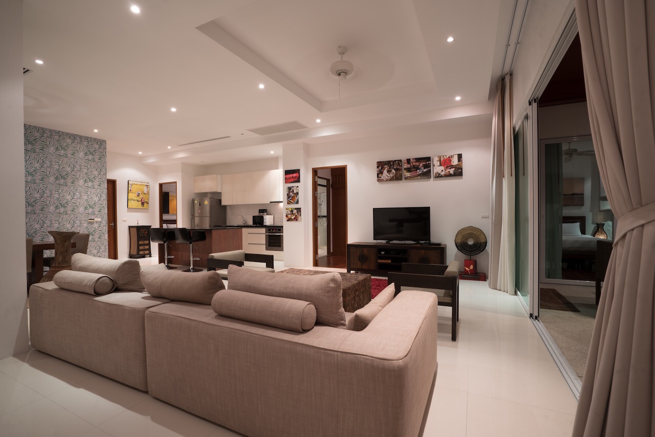 Комфортабельные апартаменты с 3 спальнями и с видом на море в проекте Камала Фолс, на пляже Камала 