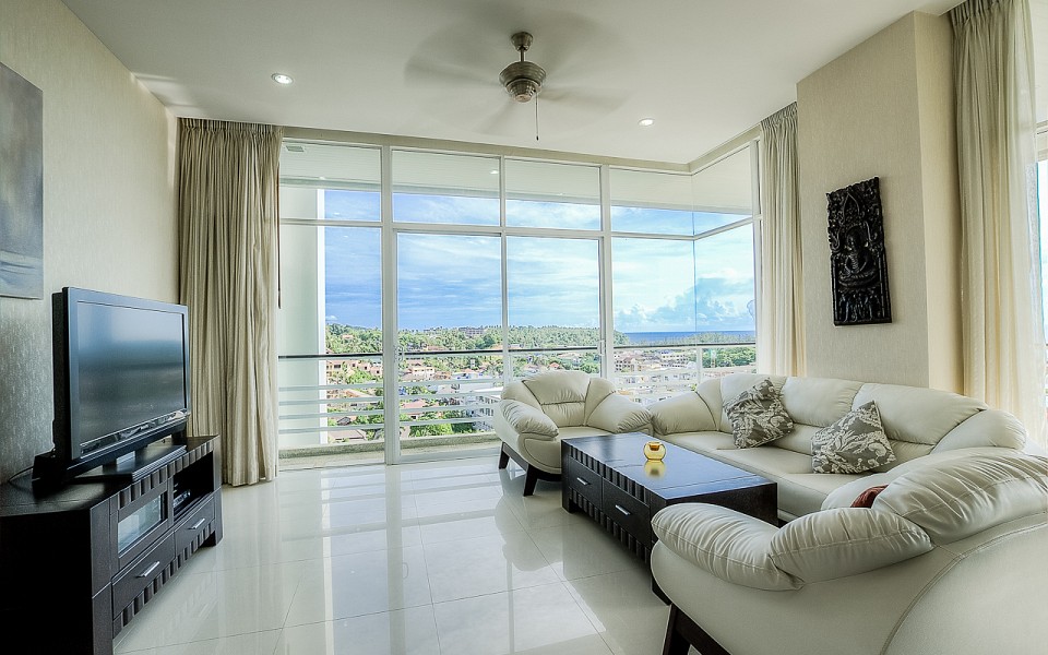 Превосходные апартаменты с 2 спальнями и с видом на море в проекте Карон Хилл, на пляже Карон