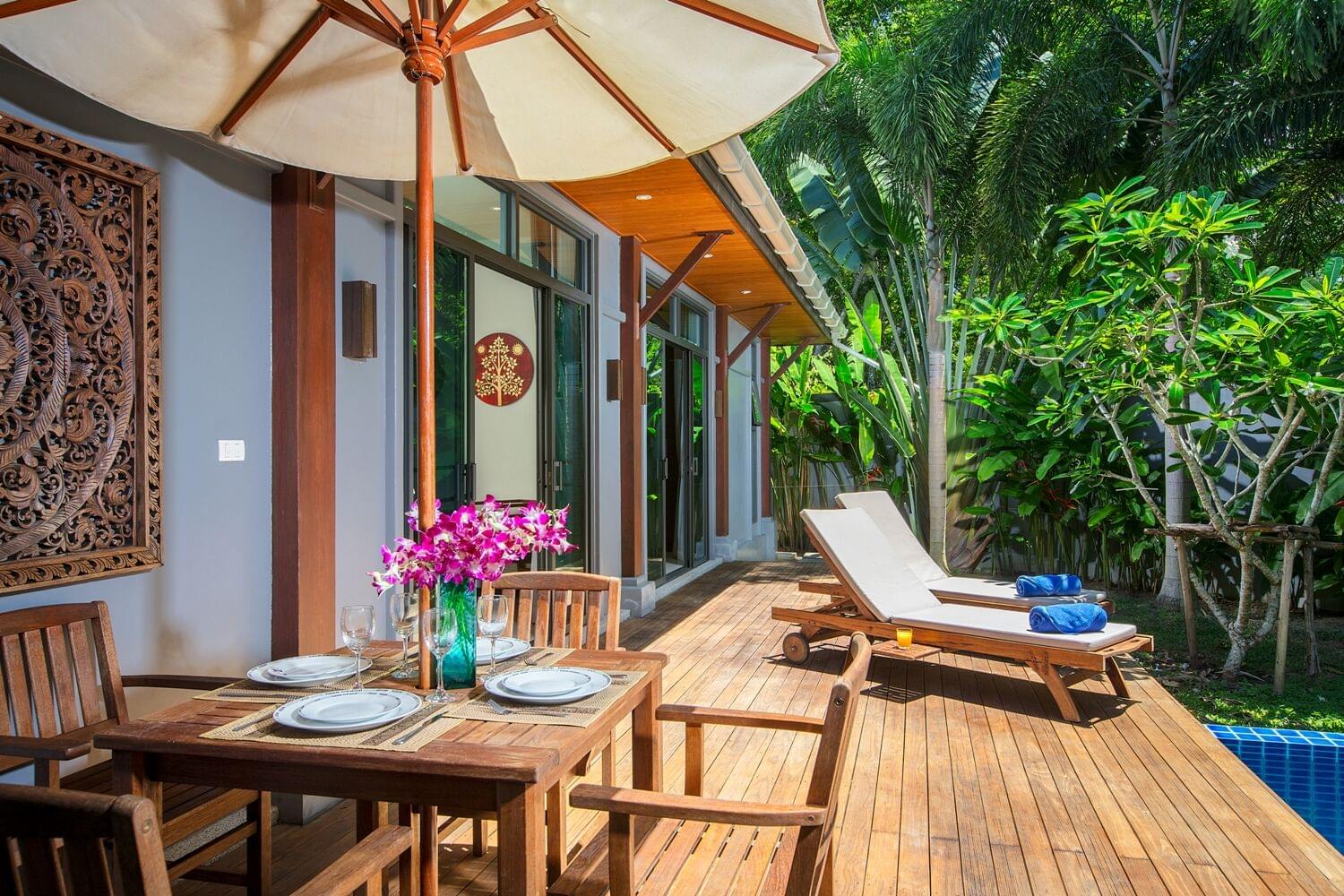 Шикарная вилла с 3 спальнями и с видом на бассейн в проекте Сайюань Естейт, на пляже Равай