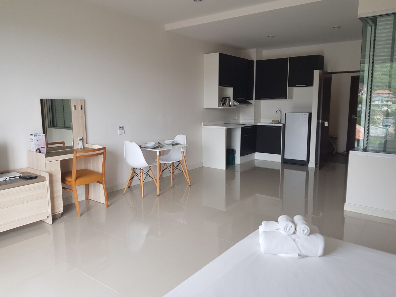 Роскошные апартаменты студия и с видом на город в проекте Карон Чик, на пляже Карон