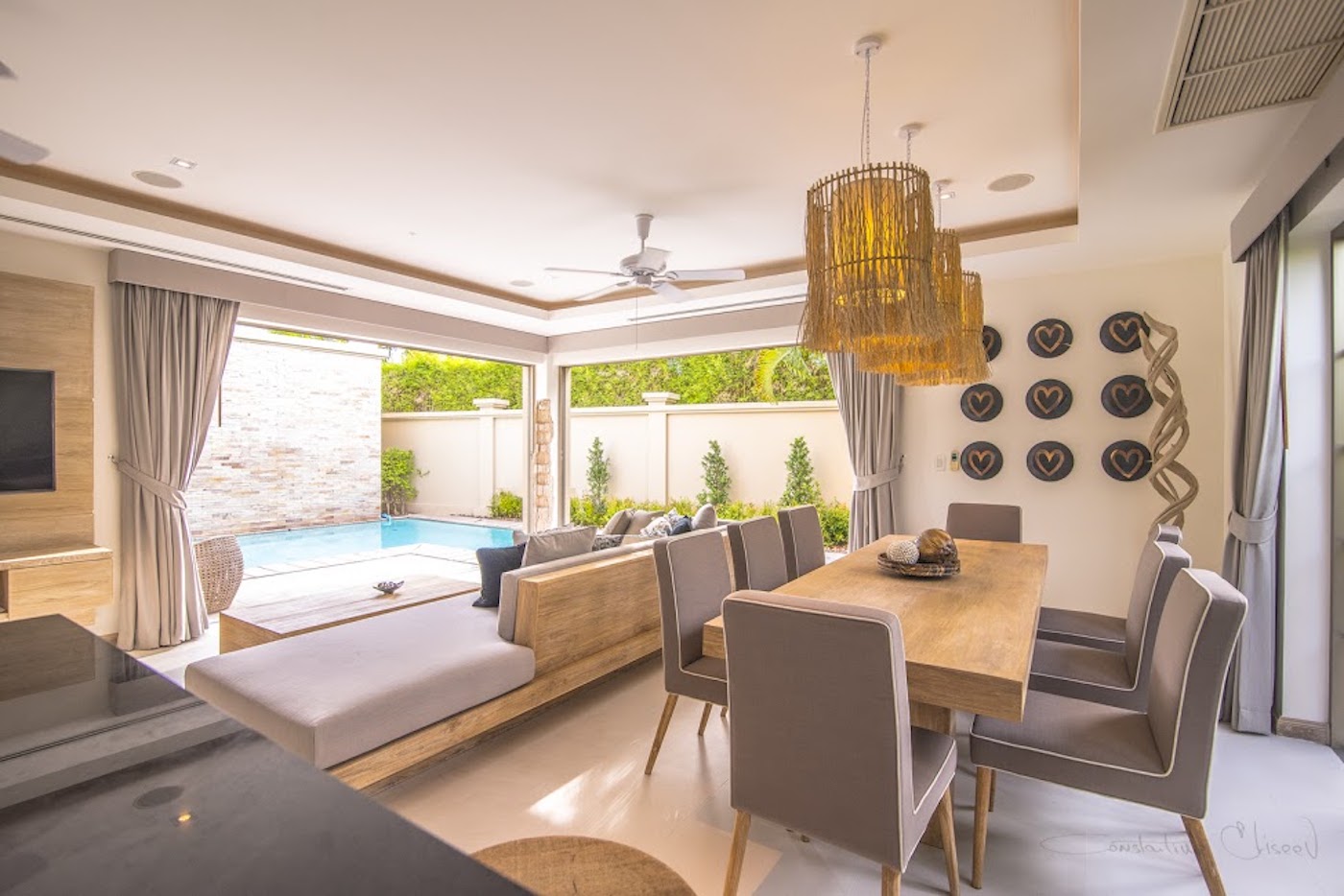 Удобная вилла с 3 спальнями и с видом на бассейн в проекте Зе Резиденс Бангтао, на пляже Бангтао/Лагуна (+ Видео обзор)