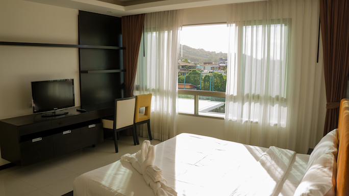 Превосходные апартаменты с 2 спальнями и с видом на город в проекте Реджент Камала, на пляже Камала 