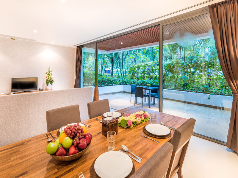 Роскошные апартаменты с 2 спальнями и с видом на сад в проекте Лотус Гарденс, на пляже Бангтао/Лагуна