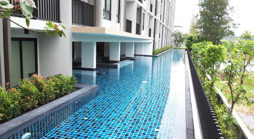 Восхитительные апартаменты с 1 спальней и с видом на город в проекте Зескейп 1 Кондоминиум, на пляже Бангтао/Лагуна