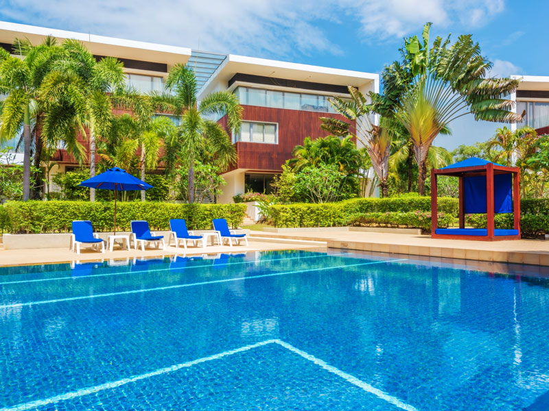 Превосходные апартаменты с 3 спальнями и с видом на сад в проекте Лотус Гарденс, на пляже Бангтао/Лагуна