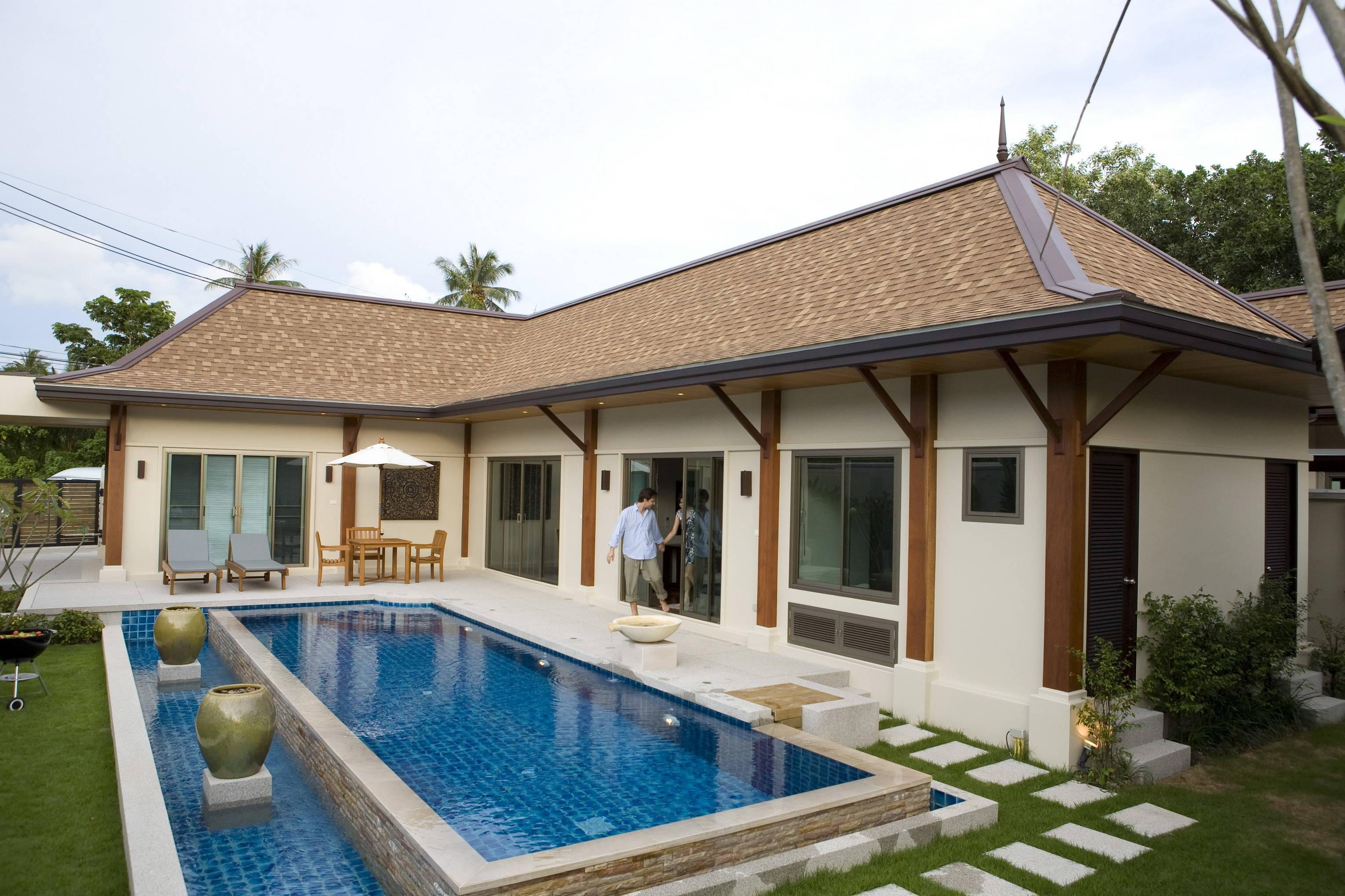 Удобная вилла с 2 спальнями и с видом на бассейн в проекте Кокянг, на пляже Найхарн