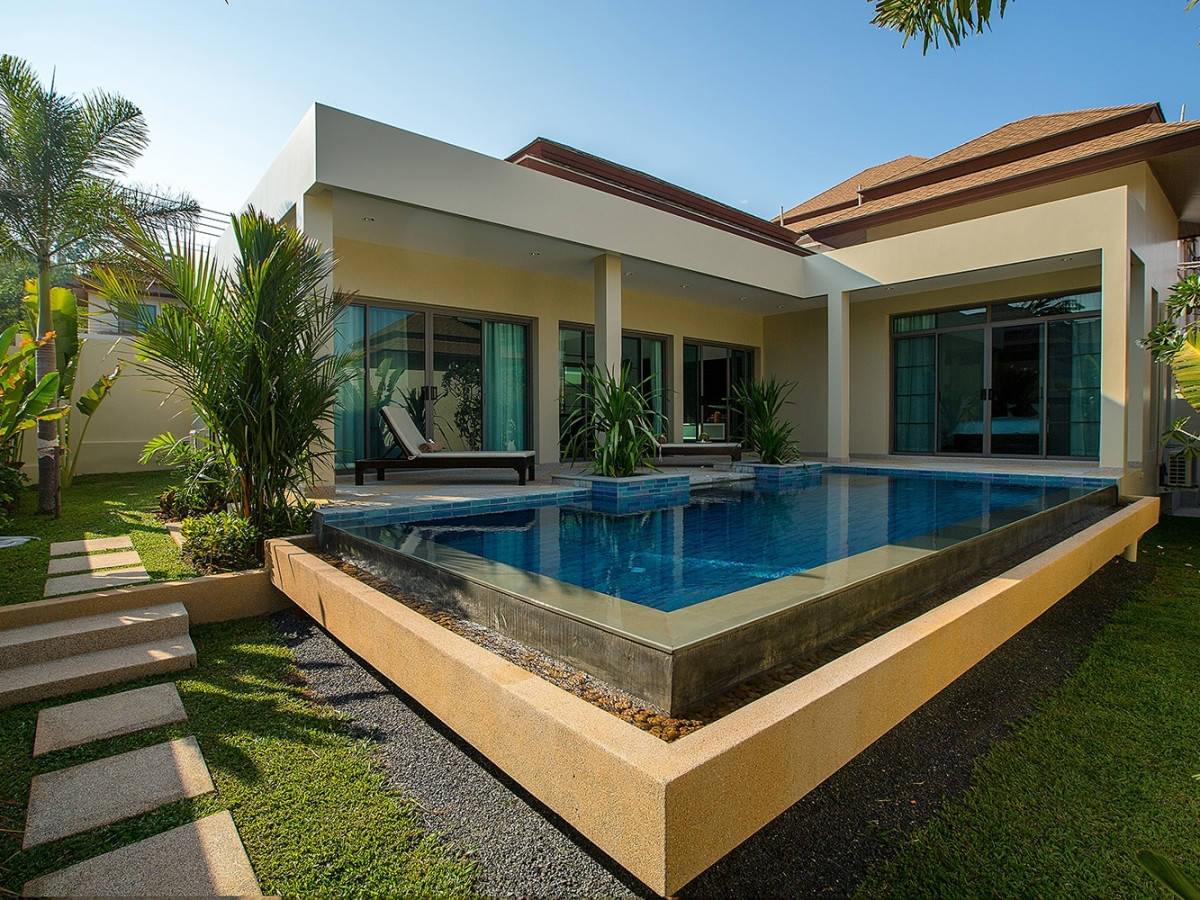 Восхитительная вилла с 2 спальнями и с видом на бассейн в проекте Шанти, на пляже Равай