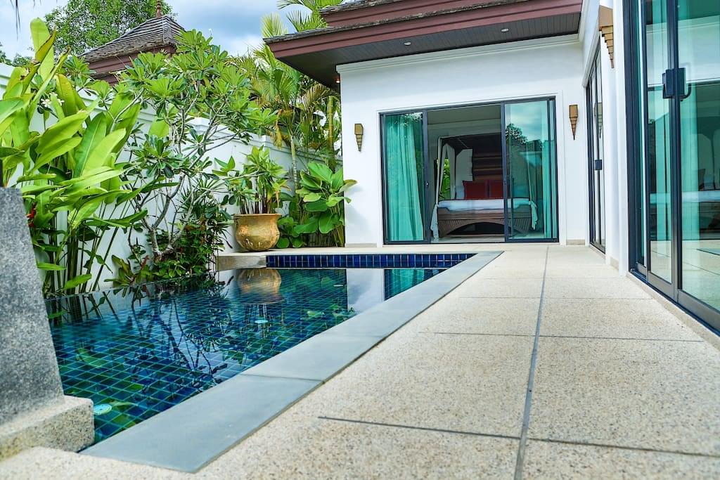 Модная вилла с 1 спальней и с видом на бассейн в проекте Аэлита, на пляже Бангтао/Лагуна