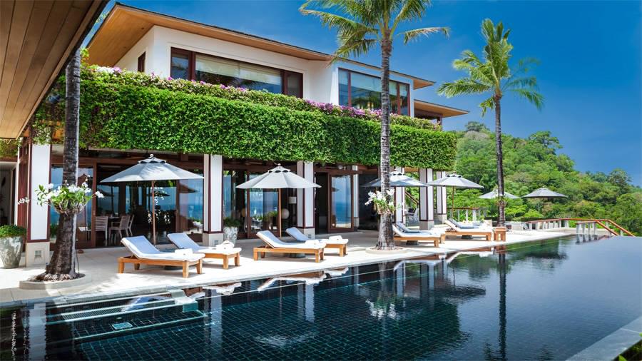 Модная вилла с 6 спальнями и с видом на море в проекте Андара, на пляже Камала 