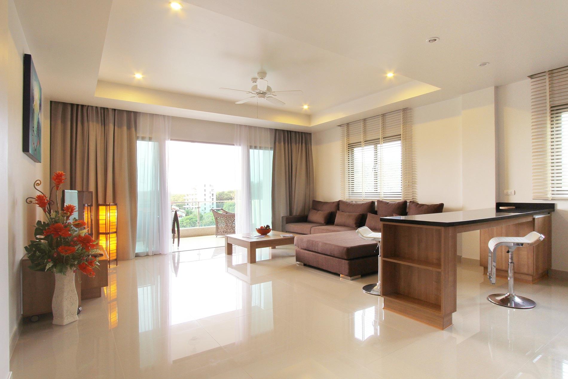 Потрясающие апартаменты с 2 спальнями и с видом на горы в проекте Сурин Сабай 2, на пляже Сурин