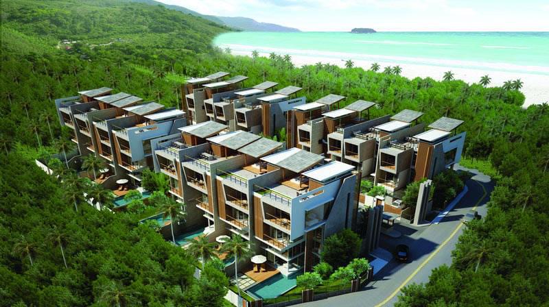 Великолепная вилла с 4 спальнями и с видом на бассейн, не далеко от моря в проекте Ева бич, на пляже Равай