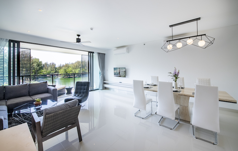 Модные апартаменты с 3 спальнями и с видом на море в проекте Кассия Резиденсис, на пляже Бангтао/Лагуна