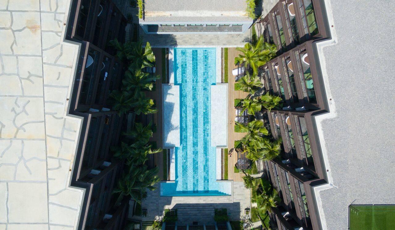 Восхитительные апартаменты с 2 спальнями и с видом на бассейн в проекте Сатурдэйс, на пляже Равай