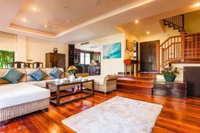 Сногсшибательные апартаменты с 3 спальнями и с видом на сад, не далеко от моря в проекте Маантаван, на пляже Бангтао/Лагуна