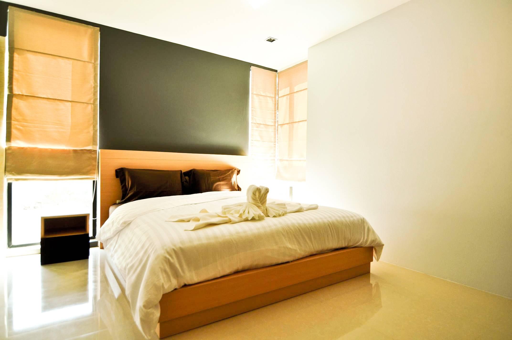 Превосходные апартаменты с 2 спальнями и с видом на город в проекте Роял Камала, на пляже Камала 