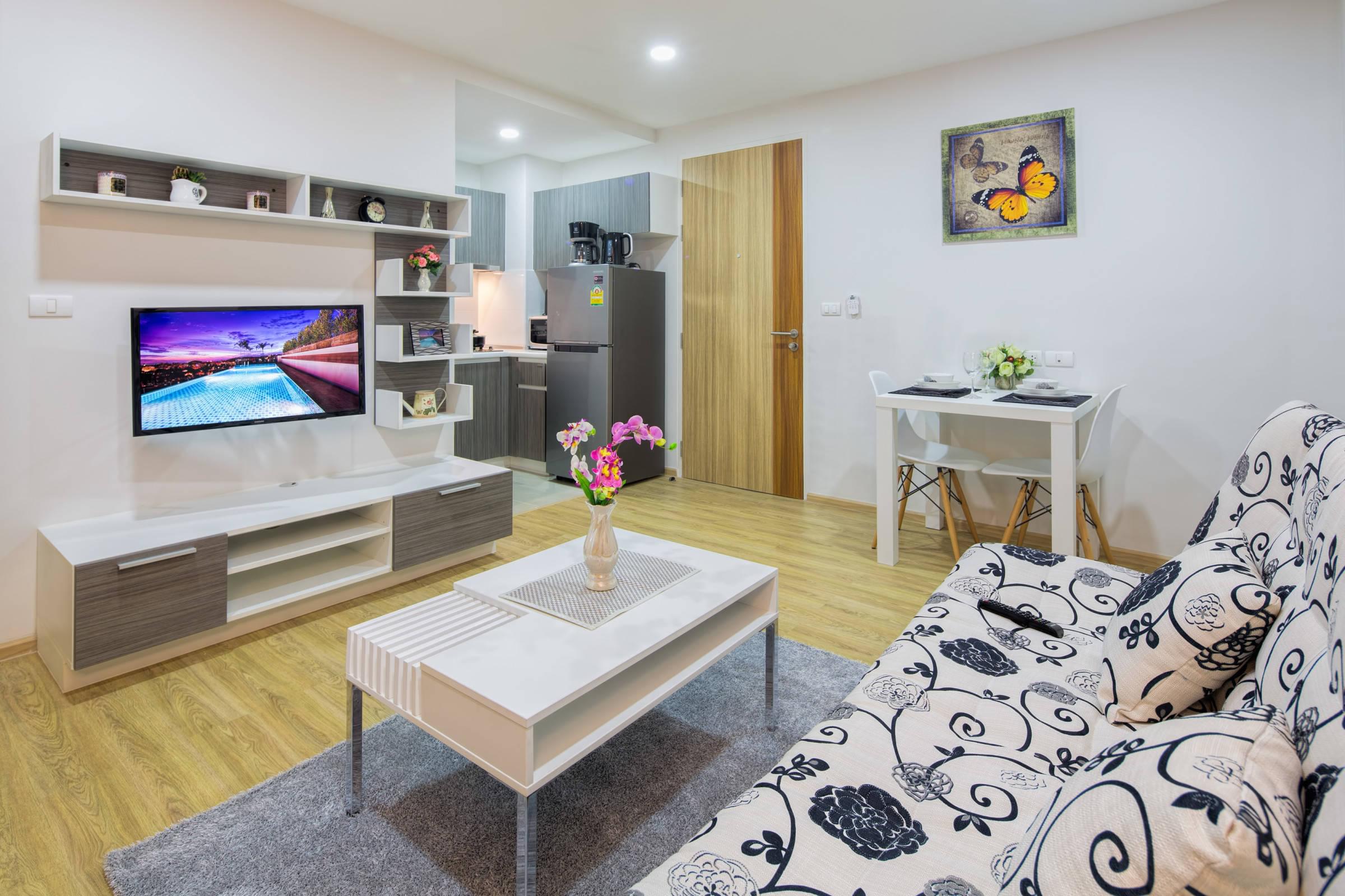 Восхитительные апартаменты с 1 спальней и с видом на город в проекте Ката Озон, на пляже Ката