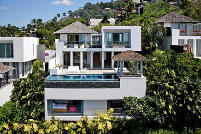 Прекрасная вилла с 3 спальнями и с видом на море в проекте Сурин Хайтс, на пляже Сурин