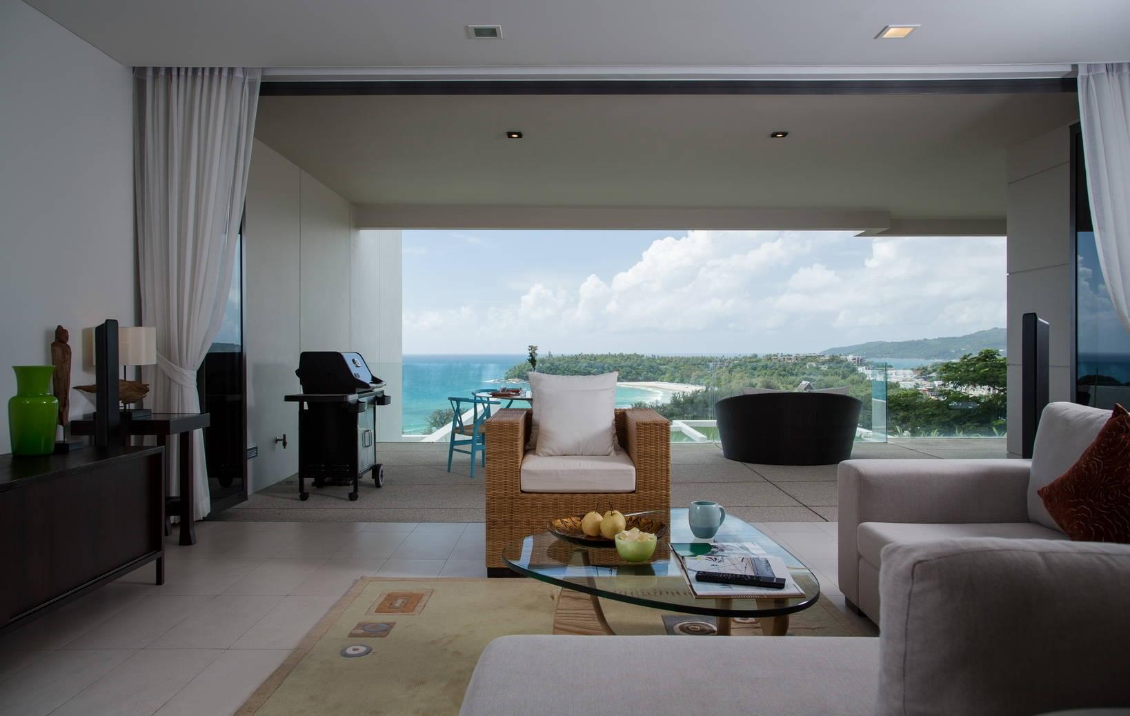 Cтильные апартаменты с 2 спальнями и с видом на море в проекте Зе Хэйтс, на пляже Ката