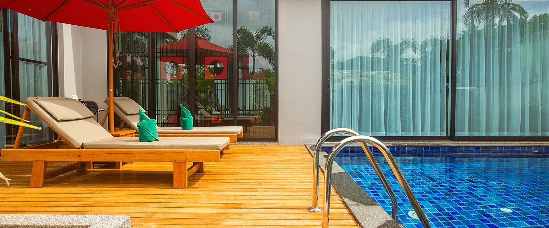 Шикарная вилла с 2 спальнями и с видом на бассейн в проекте Модерн Зен, на пляже Найхарн